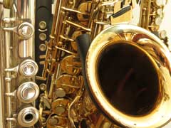 Saxophone, Flöten und ein elektronisches Blasinstrument